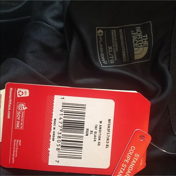 Women’s Black The North Face Running Shirt Dry Fit - Picture 2 of 5